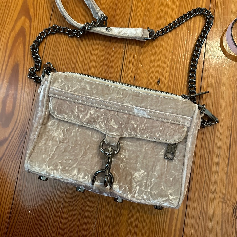 Rebecca minkoff suede crossbody bag